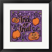 Framed 'Halloween Expressions II' border=