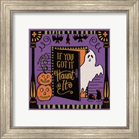 Framed 'Halloween Expressions V' border=