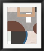 Framed 'Soft Modern II Gray' border=