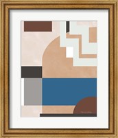 Framed 'Soft Modern I Gray' border=