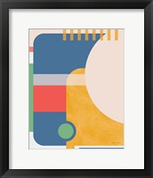 Modern Glam I Vallarta Blue Framed Print