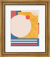 Framed 'Modern Glam II Vallarta Blue' border=