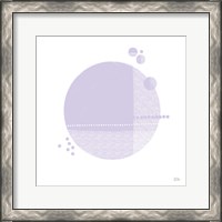 Framed 'Tribeca II Purple' border=