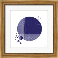 Framed 'Tribeca I Indigo' border=