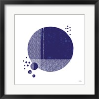 Tribeca I Indigo Framed Print