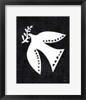 Framed Christmas Whimsy Dove