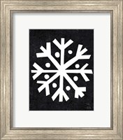 Framed 'Christmas Whimsy Snowflake' border=