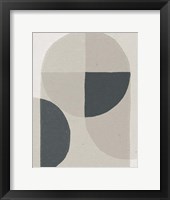 Framed Soft Rain II Dark Gray