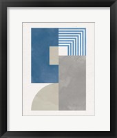 Deco Glam II Blue Framed Print