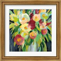 Framed 'Spring Flowers in a Vase II' border=