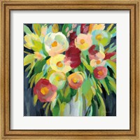 Framed 'Spring Flowers in a Vase II' border=