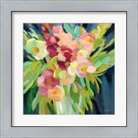 Framed 'Spring Flowers in a Vase I' border=