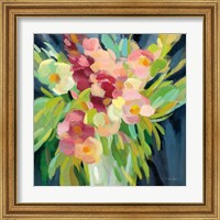 Framed 'Spring Flowers in a Vase I' border=