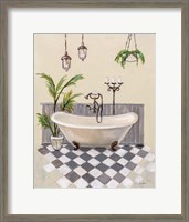 Framed 'Gray Cottage Bathroom I' border=