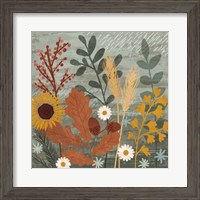 Framed 'Harvest Craze III' border=