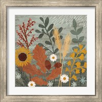 Framed 'Harvest Craze III' border=