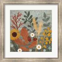 Framed 'Harvest Craze III' border=