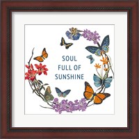 Framed 'Butterfly Garden II' border=