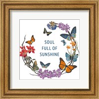 Framed 'Butterfly Garden II' border=