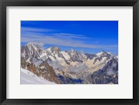 Framed Glacier Du Talefre As Seen from La Vallee Blanche, France