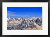 Framed Glacier Du Talefre As Seen from La Vallee Blanche, France