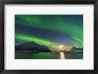 Framed Auroral Curtains Along the Norwegian Coast