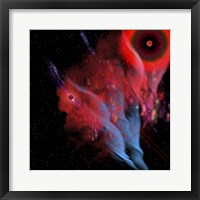 Framed Red Sun Nebula