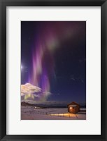 Framed Northern Lights Above Flakstad Beach, Norway