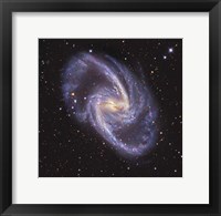 Framed NGC 1365, Double-Barred Spiral Galaxy in the Constellation Fornax