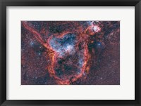 Framed Heart Nebula, Ic 1805