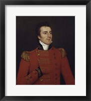 Framed Arthur Wellesley, Duke of Wellington, as a Major General in 1804