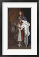 Framed Edward Montagu the First Earl of Sandwich, by Sir Peter Lely