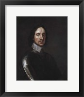 Framed English Military and Political leader Oliver Cromwell