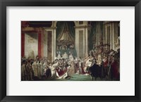 Framed Coronation of Emperor Napoleon I and Empress Josephine, Notre Dame Cathedral