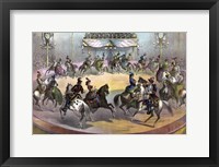 Framed Circus Grand Finale, circa 1872