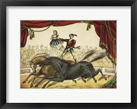 Framed Two Horse Act, circa 1874