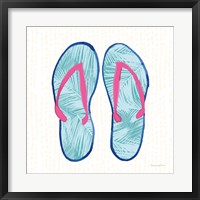 Laguna Flipflops II Framed Print