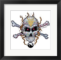 Framed Rasta Skull v1