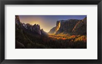 Framed Yosemite Firefall