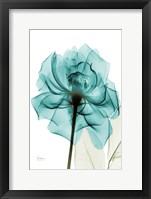 Teal Spirit Rose Framed Print