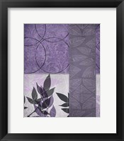 Framed Vibrant Purple Leaf 1