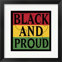 Framed Black And Proud 1