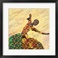 Kente Dancer 1 Framed Print