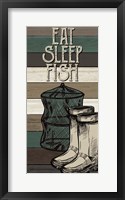 Fishing Panel 3 Framed Print