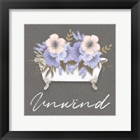 Framed Unwind Floral Bath 2