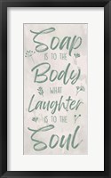 Framed Soap And The Soul