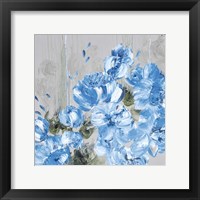 Framed Blue Cascading Delight 1