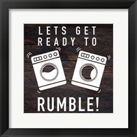 Lets Rumble Framed Print