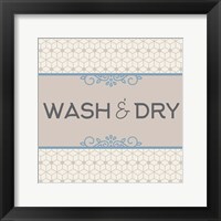 Wash And Dry Laundry Framed Print