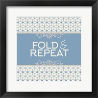 Fold And Repeat Laundry Framed Print